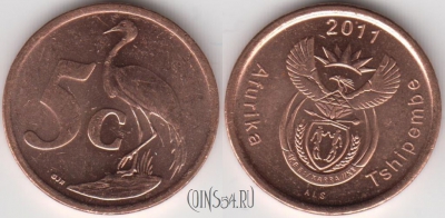ЮАР 5 центов 2011 года, KM# 500, 131-139