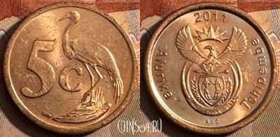 ЮАР 5 центов 2011 года, KM# 500, 426s-089