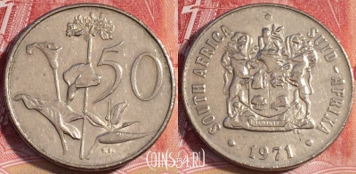 ЮАР 50 центов 1971 года, KM# 87, 062c-080