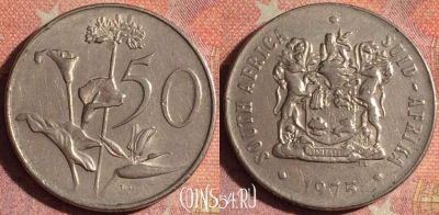 ЮАР 50 центов 1975 года, KM# 87, 170i-107