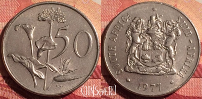 ЮАР 50 центов 1977 года, KM# 87, 231i-065