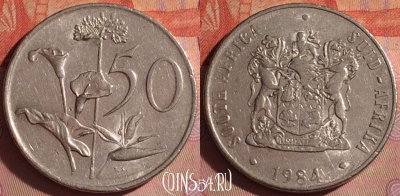 ЮАР 50 центов 1984 года, KM# 87, 049i-033