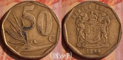 ЮАР 50 центов 1996 года, KM# 163, 099o-012