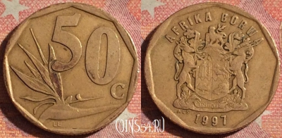 ЮАР 50 центов 1997 года, KM# 163, 120i-056