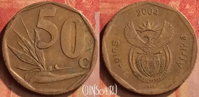 ЮАР 50 центов 2004 года, KM# 331, 098n-130