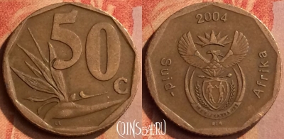 ЮАР 50 центов 2004 года, KM# 331, 140n-090