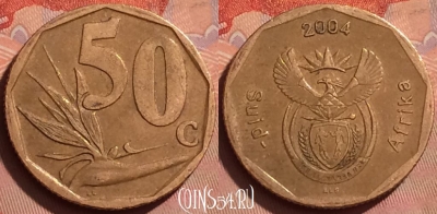 ЮАР 50 центов 2004 года, KM# 331, 237l-106