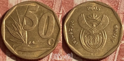 ЮАР 50 центов 2005 года, KM# 294, 238p-052