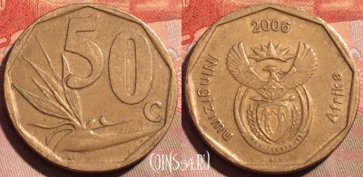ЮАР 50 центов 2006 года, KM# 489, 274a-082