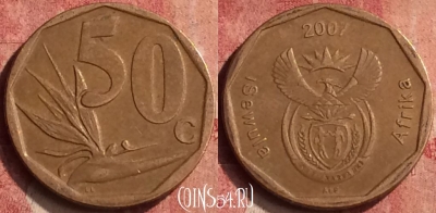 ЮАР 50 центов 2007 года, KM# 343, 410-067
