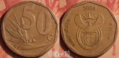 ЮАР 50 центов 2009 года, KM# 467, 437-054