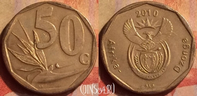 ЮАР 50 центов 2010 года, KM# 496, 326n-051