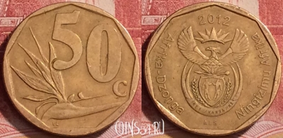 ЮАР 50 центов 2012 года, KM# 554, 139l-108