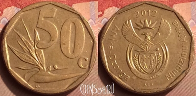 ЮАР 50 центов 2012 года, KM# 554, 424-028