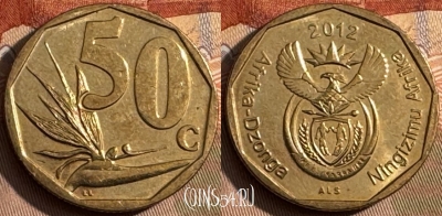 ЮАР 50 центов 2012 года, KM# 554, s428s-089