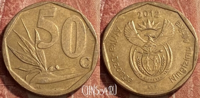 ЮАР 50 центов 2012 года, KM# 554, 463q-022