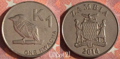 Замбия 1 квача 2014 года, КМ# 209, 353-033