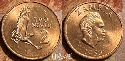 Замбия 2 нгве 1983 года, КМ# 10a, s502s-139