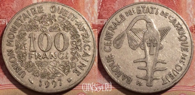 Западная Африка (BCEAO) 100 франков 1997 года, 206-124