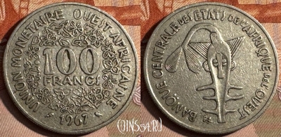 Западная Африка 100 франков 1967 г., KM# 4, 235s-074
