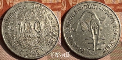 Западная Африка 100 франков 1968 г., KM# 4, 239s-141