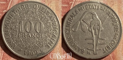 Западная Африка 100 франков 1969 года, KM# 4, 161p-091