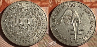Западная Африка 100 франков 1979 г., KM# 4, 239s-029