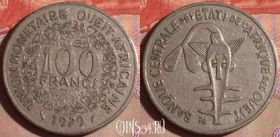 Западная Африка 100 франков 1979 года, KM# 4, 278f-092