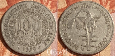 Западная Африка 100 франков 1979 г., KM# 4, 481р-019