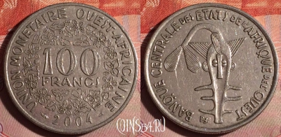 Западная Африка 100 франков 2004 года, KM# 4, 184f-052