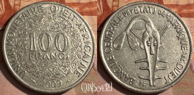 Западная Африка 100 франков 2009 г., KM# 4, 512s-134