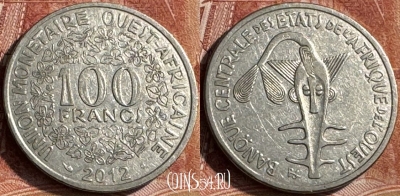 Западная Африка 100 франков 2012 г., 183s-076