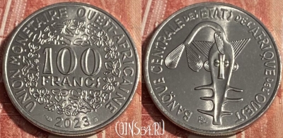 Западная Африка 100 франков 2023 г., 254r-058 ♛