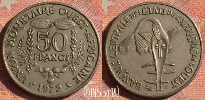 Западная Африка 50 франков 1972 года, 137i-046