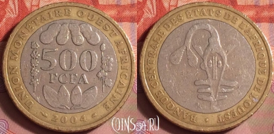 Западная Африка 500 франков 2004 г., KM# 15, 227k-132
