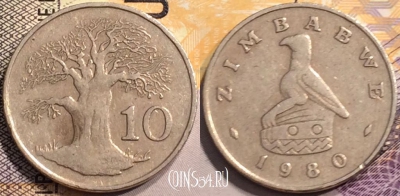 Зимбабве 10 центов 1980 года, KM# 3, 143-125