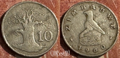 Зимбабве 10 центов 1980 года, KM# 3, s473s-140