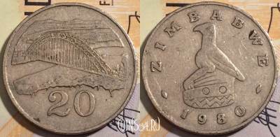 Зимбабве 20 центов 1980 года, KM# 4, 187-089