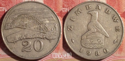 Зимбабве 20 центов 1980 года, KM# 4, 219-096