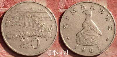 Зимбабве 20 центов 1987 года, KM# 4, 072l-128