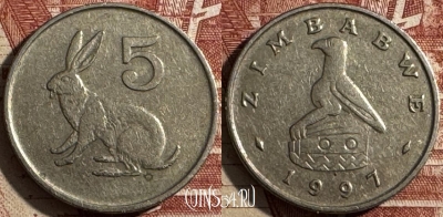 Зимбабве 5 центов 1997 года, KM# 2, 505s-012