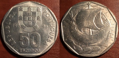 Португалия 50 эскудо 1986, 53-020
