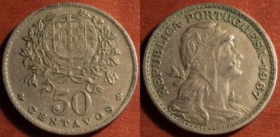 Португалия 50 сентаво 1967, 53-199