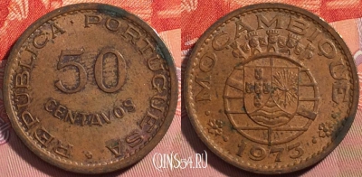 Португальский Мозамбик 50 сентаво 1973 года, KM# 89,