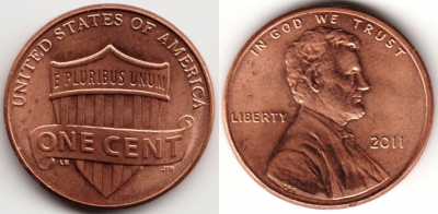 США 1 цент 2011, 54-106