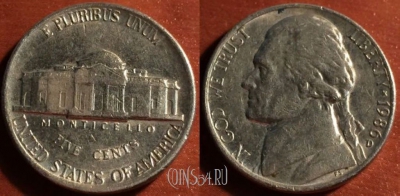 США 5 центов 1986 года D, KM# A192, 54-080