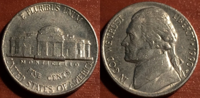США 5 центов 1990 P, 58-079