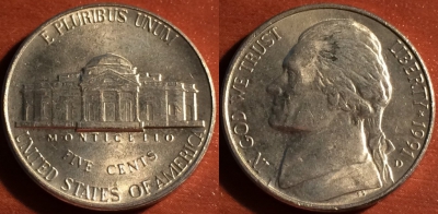 США 5 центов 1991 D, 58-184