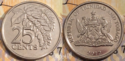 Тринидад и Тобаго 25 центов 2012 года, KM 32, 114-128