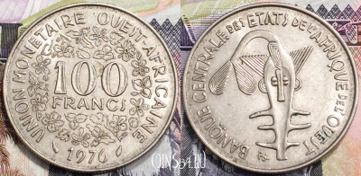Западная Африка (BCEAO) 100 франков 1976 года, 130-125